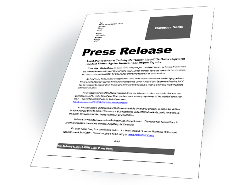 MD Referral Program Press Release